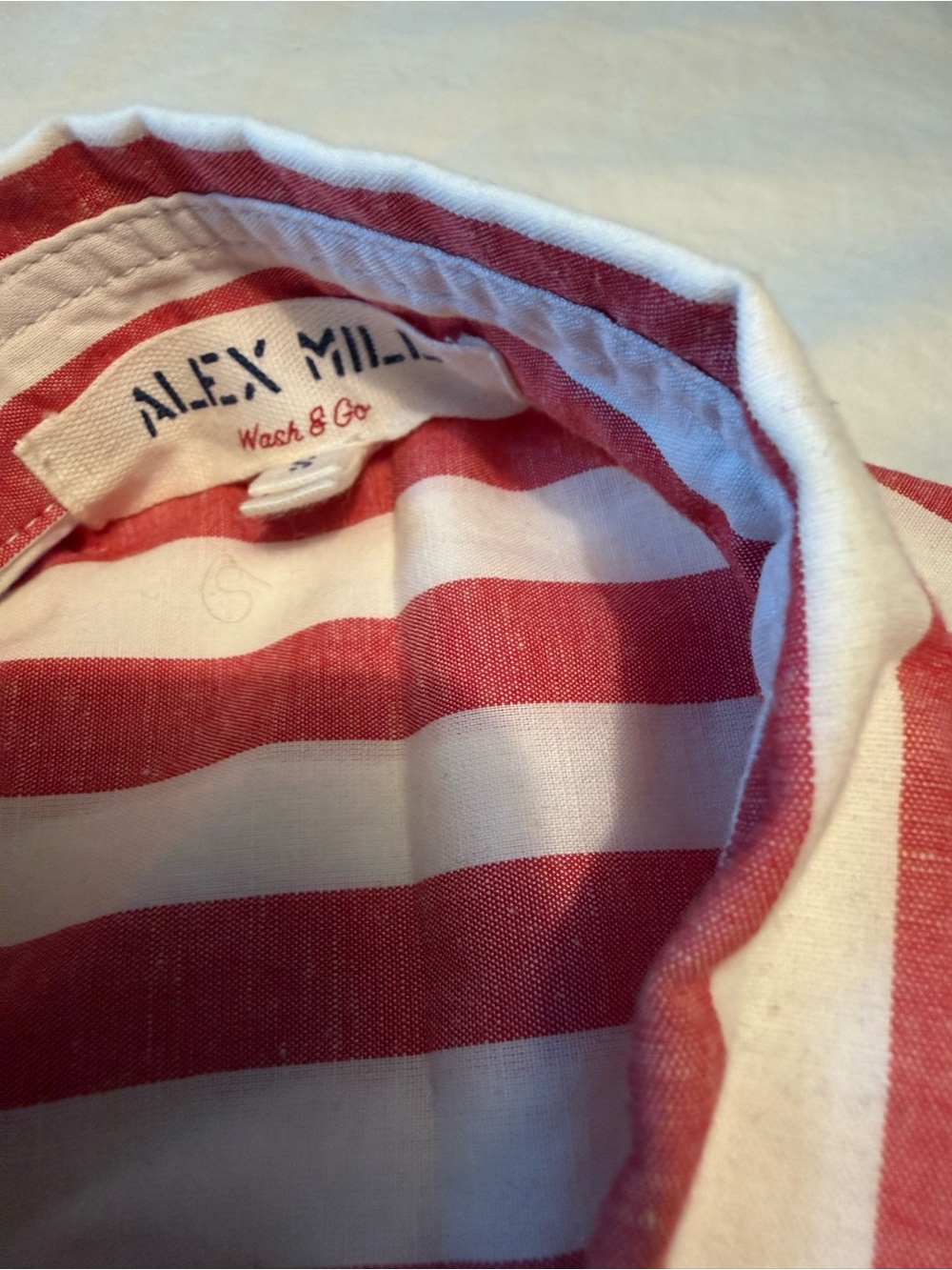 Alex Mill Striped Red and White Women’s Elastic-Waist Shorts NWT small - Picture 3 of 3